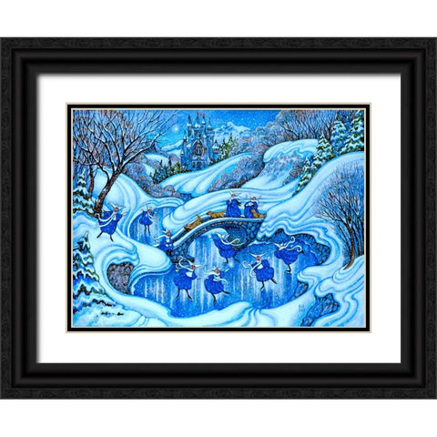 More Nuns Black Ornate Wood Framed Art Print with Double Matting by Bell, Bill