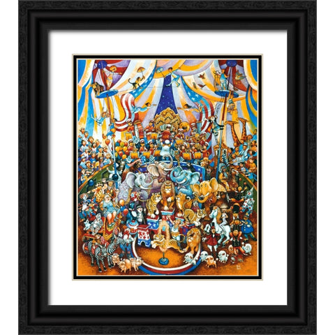 Circus  Black Ornate Wood Framed Art Print with Double Matting by Bell, Bill