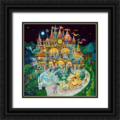 Cinderella Black Ornate Wood Framed Art Print with Double Matting by Bell, Bill