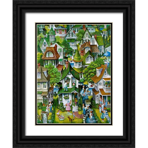 Suburban  Black Ornate Wood Framed Art Print with Double Matting by Bell, Bill