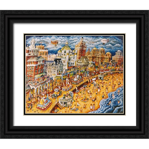 Miss America Parade Black Ornate Wood Framed Art Print with Double Matting by Bell, Bill