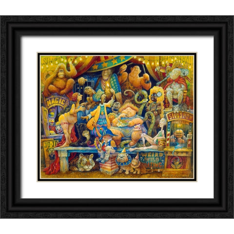 Sideshow Black Ornate Wood Framed Art Print with Double Matting by Bell, Bill