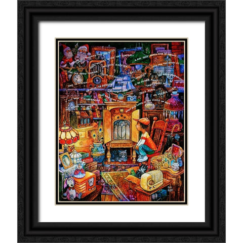 The Magic Box Black Ornate Wood Framed Art Print with Double Matting by Bell, Bill