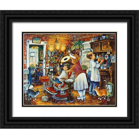 The Dentist Black Ornate Wood Framed Art Print with Double Matting by Bell, Bill