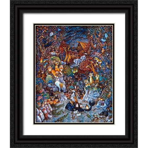 The Last Unicorn  Black Ornate Wood Framed Art Print with Double Matting by Bell, Bill