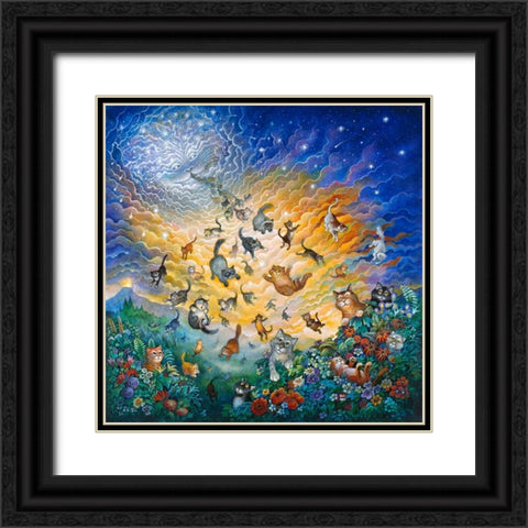 The Creation Of Cats Black Ornate Wood Framed Art Print with Double Matting by Bell, Bill