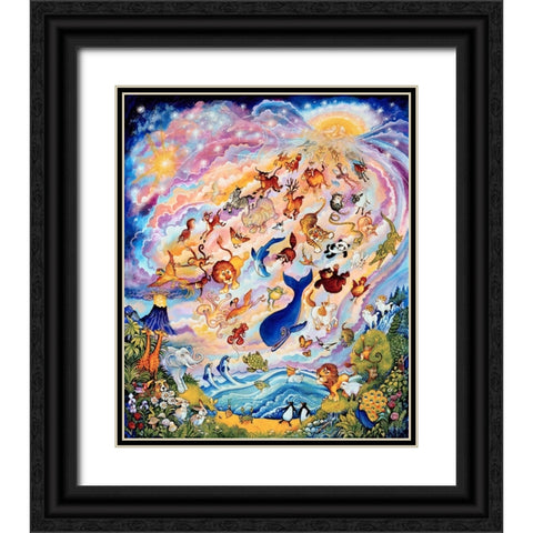 In The Beginning 2  Black Ornate Wood Framed Art Print with Double Matting by Bell, Bill