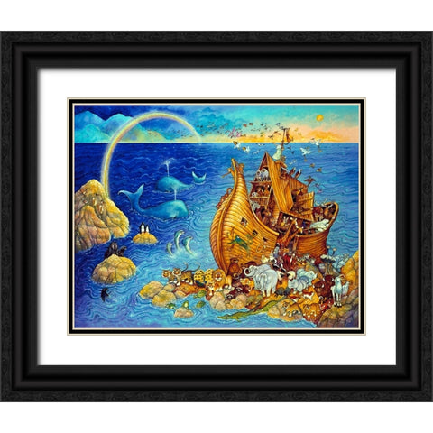 After The Flood Black Ornate Wood Framed Art Print with Double Matting by Bell, Bill