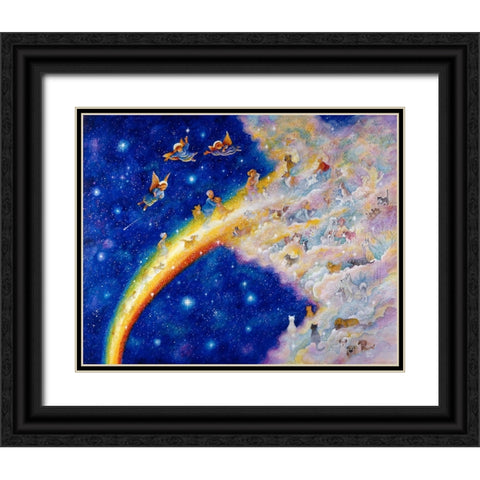 Rainbow Bridge Black Ornate Wood Framed Art Print with Double Matting by Bell, Bill