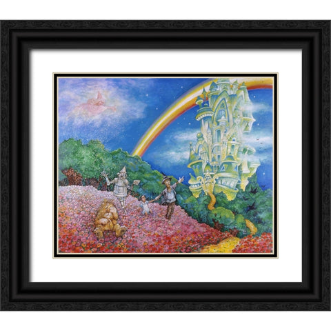 Emerald City Black Ornate Wood Framed Art Print with Double Matting by Bell, Bill