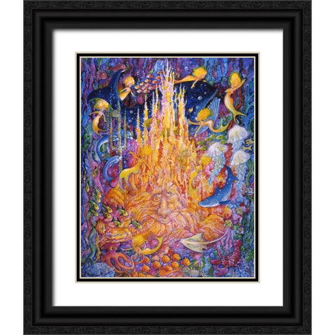 Kingdom Of The Sea Black Ornate Wood Framed Art Print with Double Matting by Bell, Bill