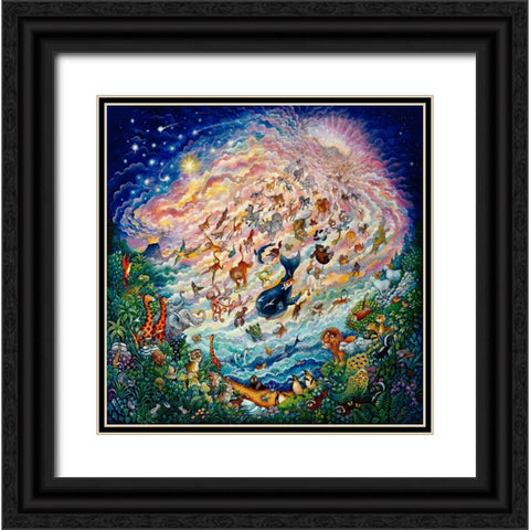 In The Beginning  Black Ornate Wood Framed Art Print with Double Matting by Bell, Bill