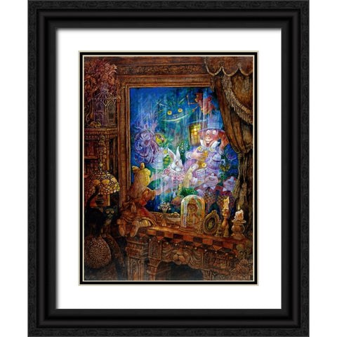 Through The Looking Glass Black Ornate Wood Framed Art Print with Double Matting by Bell, Bill