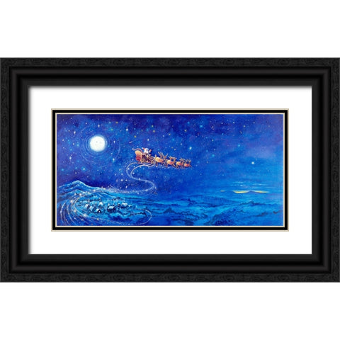 Night B4 E Black Ornate Wood Framed Art Print with Double Matting by Bell, Bill