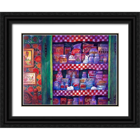 Night B4 I Black Ornate Wood Framed Art Print with Double Matting by Bell, Bill