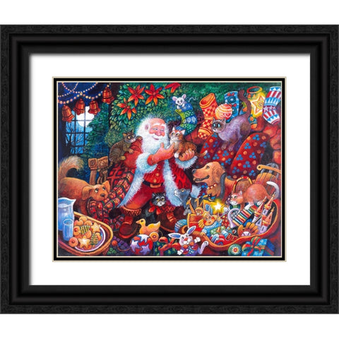 Night B4 P Black Ornate Wood Framed Art Print with Double Matting by Bell, Bill