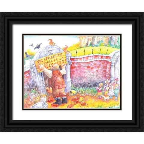 The Selfish Giant #11 Black Ornate Wood Framed Art Print with Double Matting by Bell, Bill