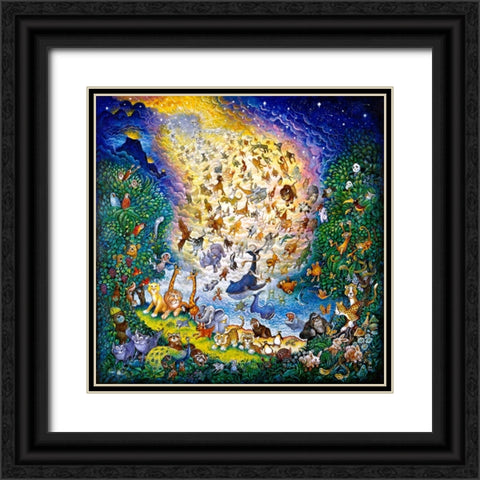 The Joy Of Creation Black Ornate Wood Framed Art Print with Double Matting by Bell, Bill