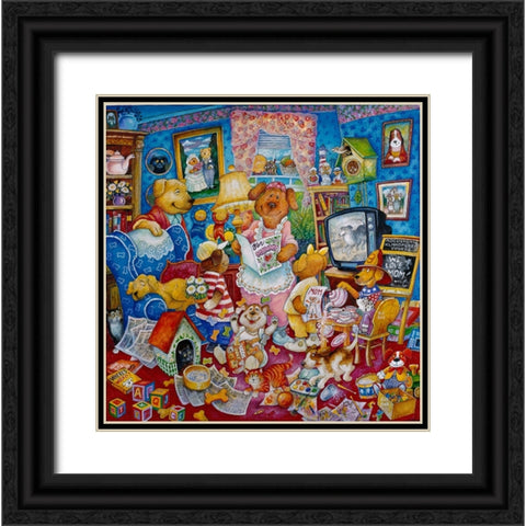 Mutters Day Black Ornate Wood Framed Art Print with Double Matting by Bell, Bill