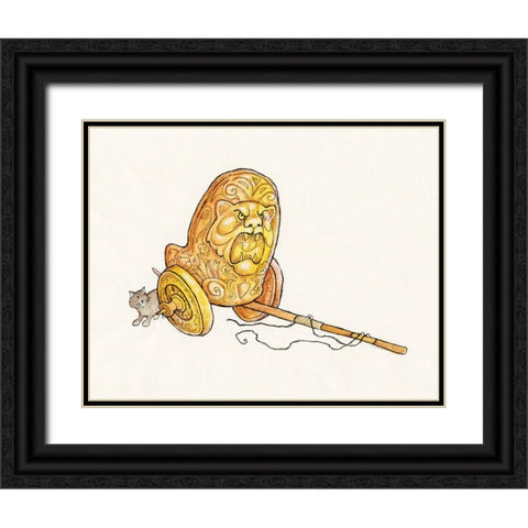 12A - Trojan Black Ornate Wood Framed Art Print with Double Matting by Bell, Bill