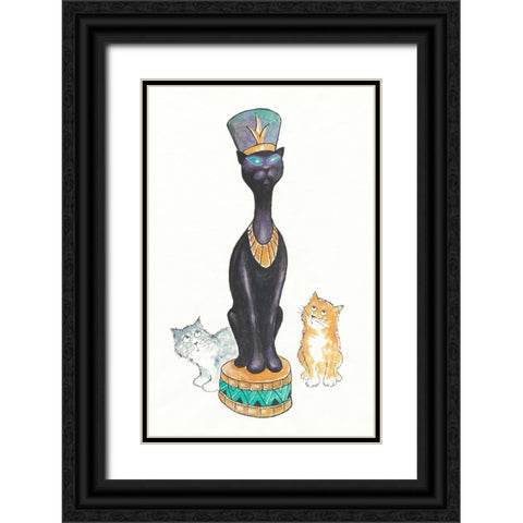 15A - Cleo Black Ornate Wood Framed Art Print with Double Matting by Bell, Bill