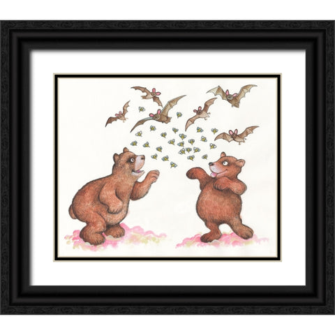39B Black Ornate Wood Framed Art Print with Double Matting by Bell, Bill