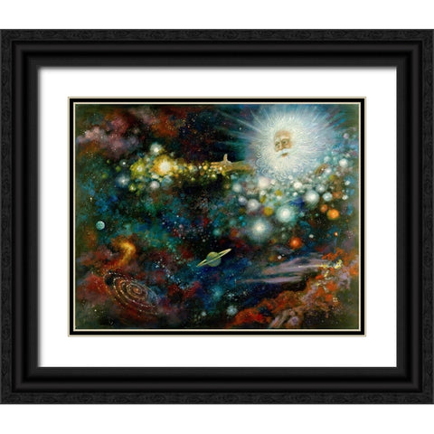 Let There Be Light Black Ornate Wood Framed Art Print with Double Matting by Bell, Bill