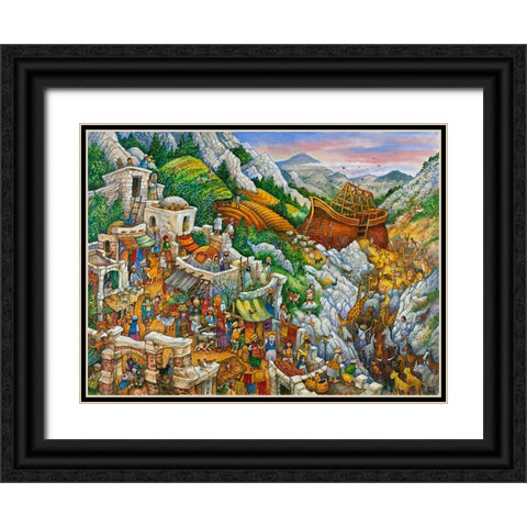 Book Image 13 Black Ornate Wood Framed Art Print with Double Matting by Bell, Bill