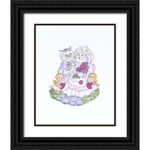 The Wedding Black Ornate Wood Framed Art Print with Double Matting by Bell, Bill