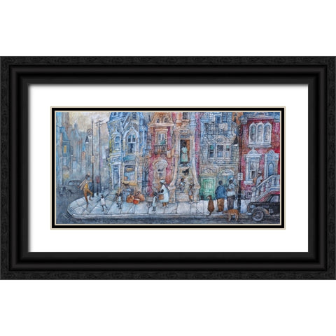 Mister Bojangles Black Ornate Wood Framed Art Print with Double Matting by Bell, Bill