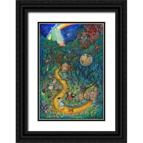 Off to See the Wizard Black Ornate Wood Framed Art Print with Double Matting by Bell, Bill