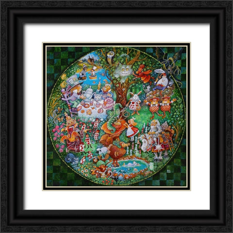 Another Day In Wonderland Black Ornate Wood Framed Art Print with Double Matting by Bell, Bill