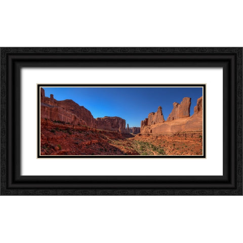 5Th Avenue Black Ornate Wood Framed Art Print with Double Matting by Sherrell, Bill