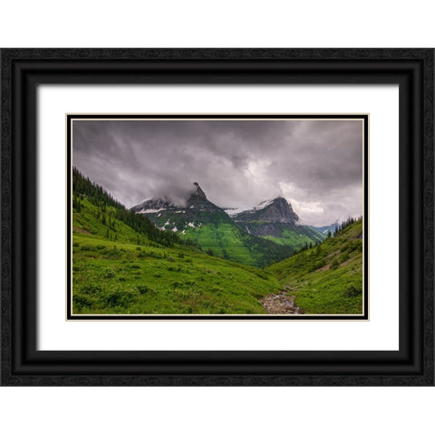 A Storm Brewing Black Ornate Wood Framed Art Print with Double Matting by Sherrell, Bill
