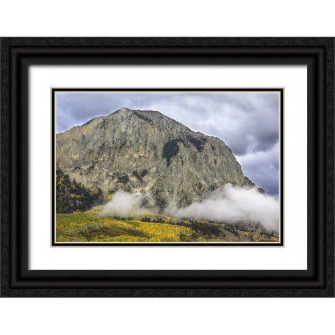 Angel Mountain Black Ornate Wood Framed Art Print with Double Matting by Sherrell, Bill