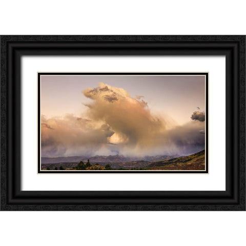 Cloudburst Black Ornate Wood Framed Art Print with Double Matting by Sherrell, Bill