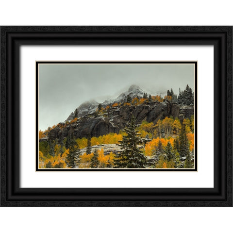 In The Wake Of Autumn Black Ornate Wood Framed Art Print with Double Matting by Sherrell, Bill
