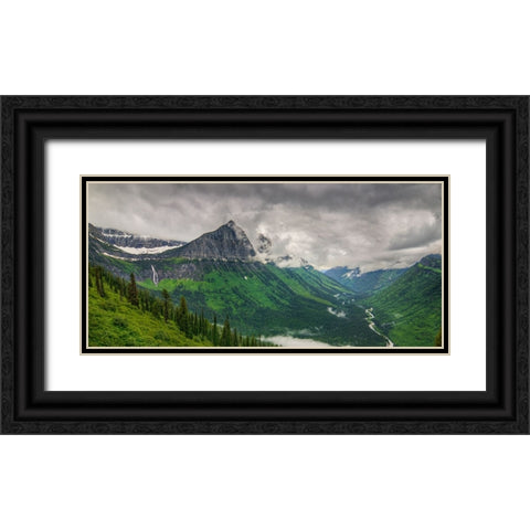 Mountain Storm Black Ornate Wood Framed Art Print with Double Matting by Sherrell, Bill