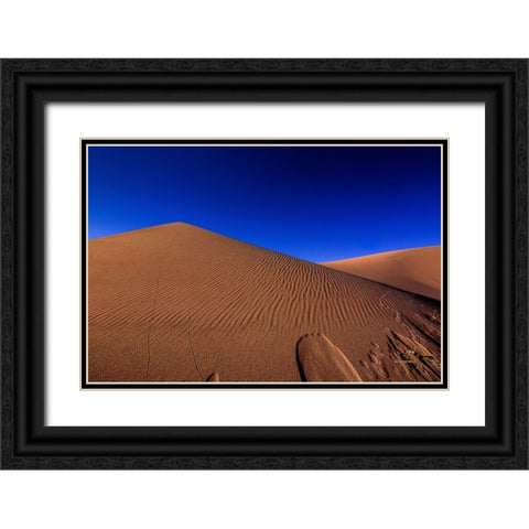 Pyramid Dunes Black Ornate Wood Framed Art Print with Double Matting by Sherrell, Bill