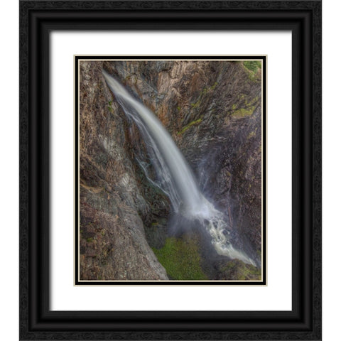 Tall Falls Black Ornate Wood Framed Art Print with Double Matting by Sherrell, Bill