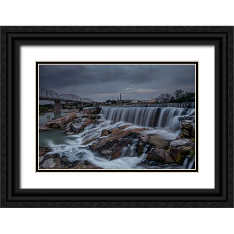 Easter at the Llano Texas Spillway Black Ornate Wood Framed Art Print with Double Matting by Sherrell, Bill