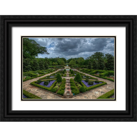 Fort Worth Botanic Gardens Black Ornate Wood Framed Art Print with Double Matting by Sherrell, Bill