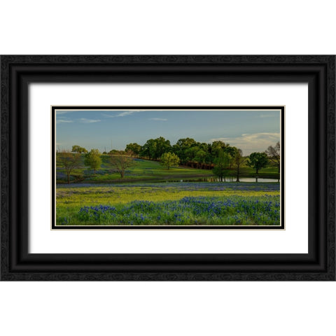 Twilight Serenity Black Ornate Wood Framed Art Print with Double Matting by Sherrell, Bill
