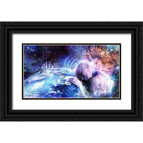 A Prayer For The Earth Black Ornate Wood Framed Art Print with Double Matting by Gray, Cameron