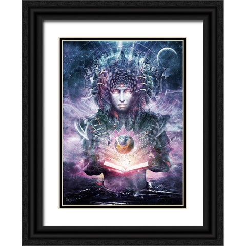 Ocean Atlas Black Ornate Wood Framed Art Print with Double Matting by Gray, Cameron