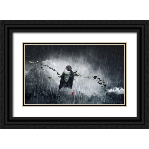 Reach Black Ornate Wood Framed Art Print with Double Matting by Gray, Cameron