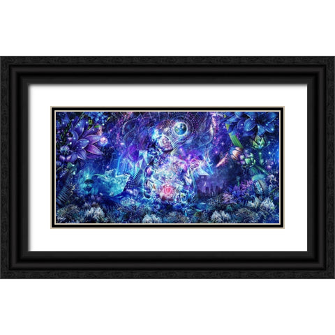 Transcension Black Ornate Wood Framed Art Print with Double Matting by Gray, Cameron