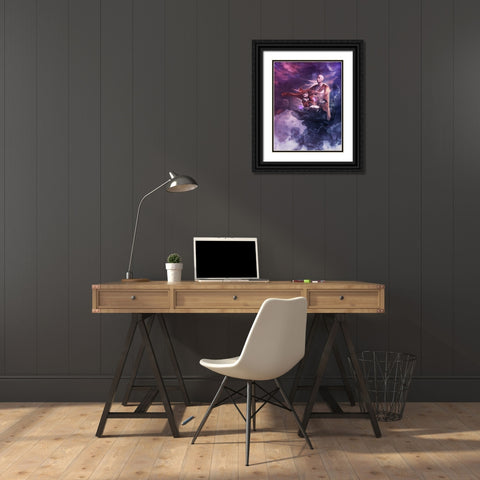 Insight Meditation Black Ornate Wood Framed Art Print with Double Matting by Gray, Cameron