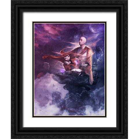 Insight Meditation Black Ornate Wood Framed Art Print with Double Matting by Gray, Cameron