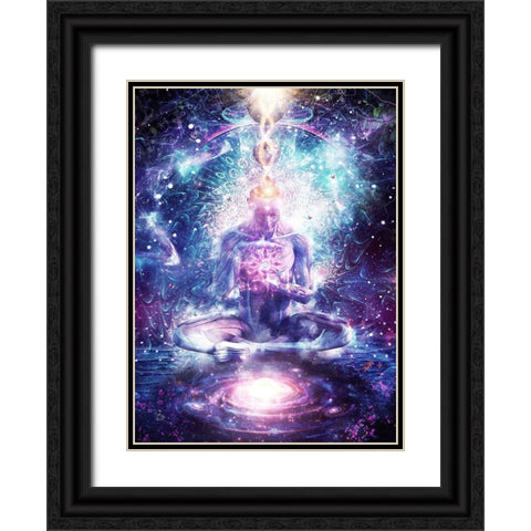 On The Edge Of Harmony Black Ornate Wood Framed Art Print with Double Matting by Gray, Cameron